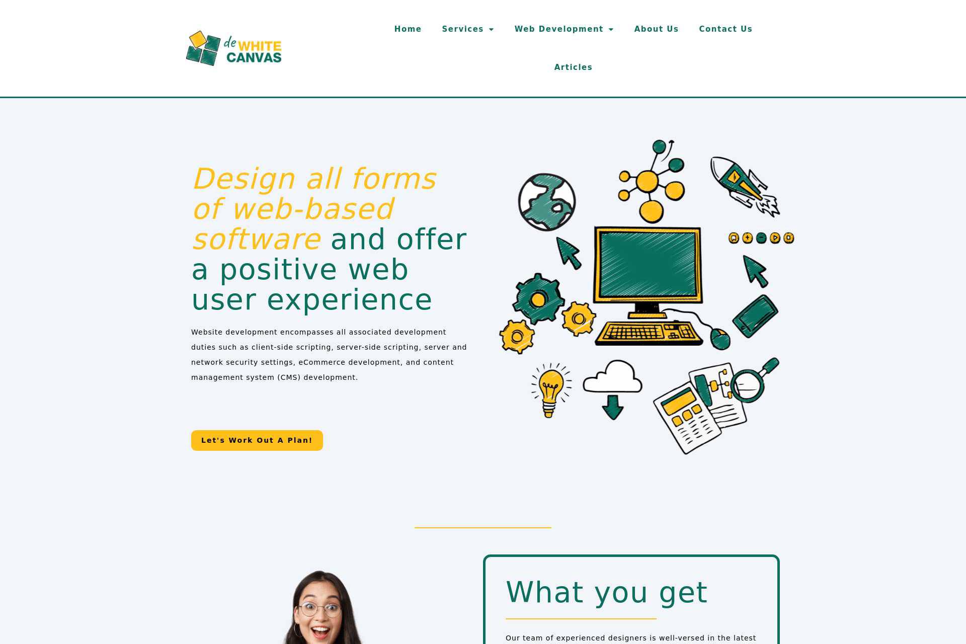 dewhitecanvas-com-website-design
