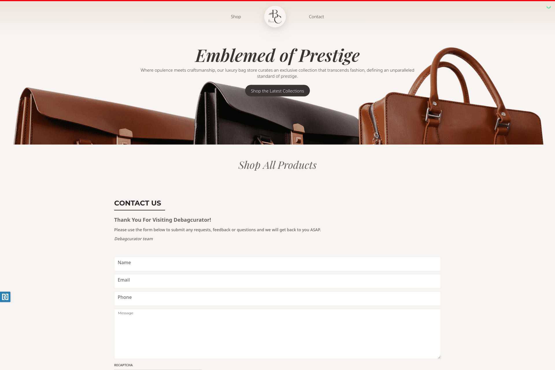 store-debagcurator-com-page-contact