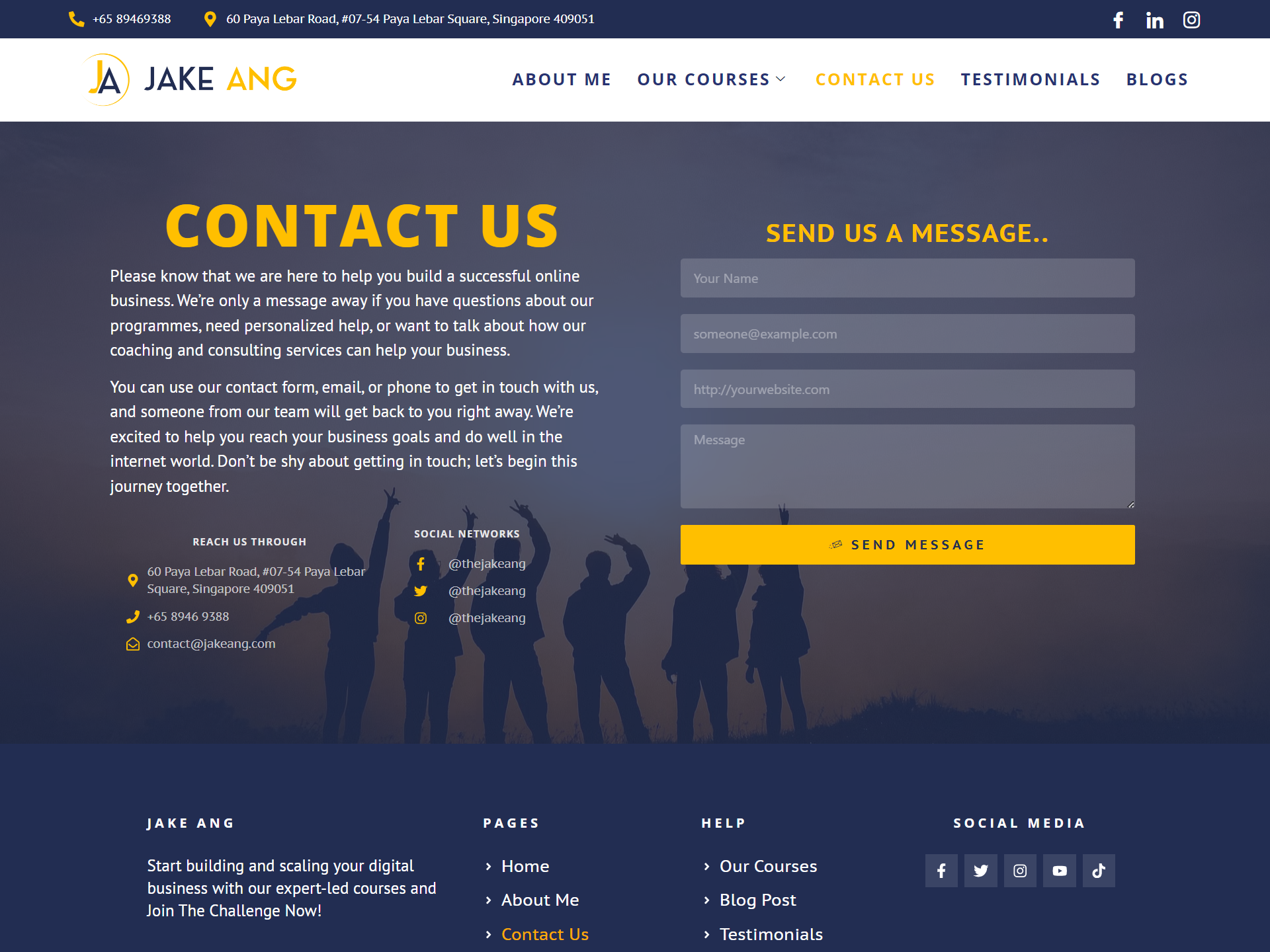 JakeAng - Contact Us